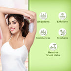 VI-JOHN Feather Touch Cucumber & Aloevera Hair Removal Cream for Women for Sensitive Skin Suitable for Legs, Underarms, Bikini Line, Arms | Grocsy