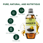 Organic Mandya Mustard Oil | Grocsy