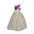 Asmaani Baby Girl's white Color Satin A-Line Maxi Full Length Dress (AS-DRESS-22017) | Grocsy