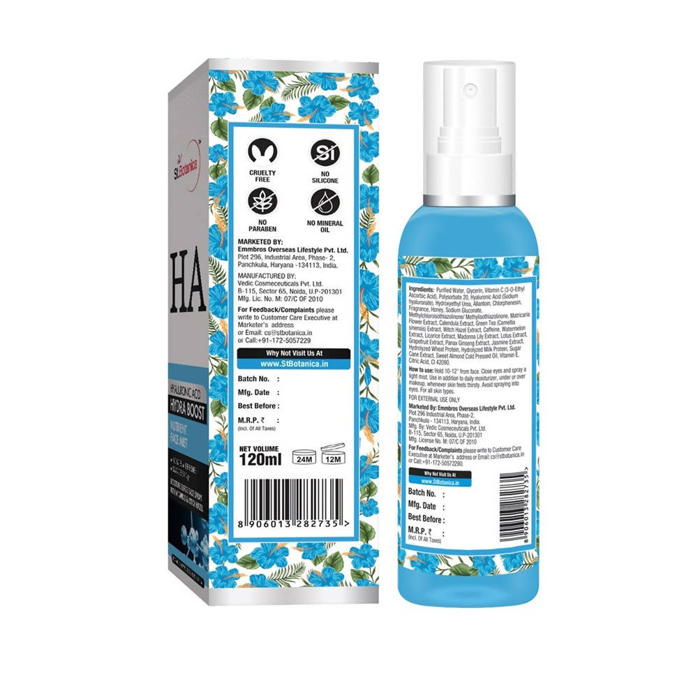 St.Botanica Hyaluronic Acid Hydra Boost Nutrient Face Mist | Grocsy