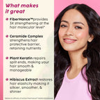PLIX The Plant Fix Hibiscus Bond Repair Advanced Shampoo For Damaged, Frizzy Hair | Grocsy