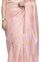 Mominos Fashion Baby Pink Color Bhagalpuri Saree | Grocsy