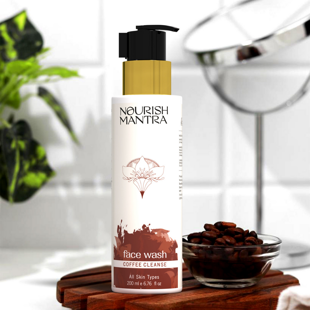 Nourish Mantra Coffee Cleanse Face Wash with Coffee Niacinamide, & Aloe Vera | Grocsy