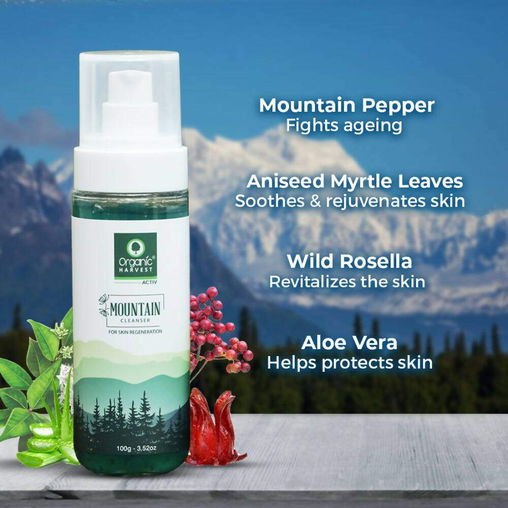 Organic Harvest Mountain Cleanser For Skin Regeneration | Grocsy