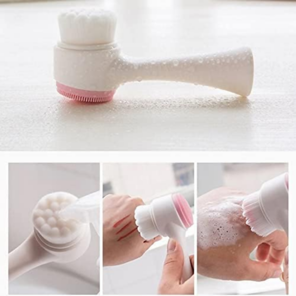Bronson Professional 2 in 1 Silicone Facial Cleanser Brush Pore Exfoliation Massager | Grocsy