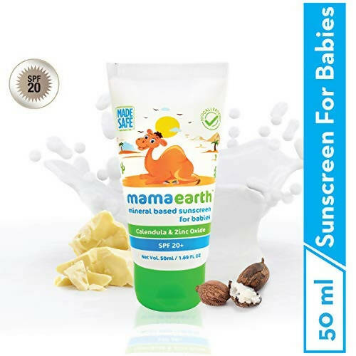 Mamaearth Mineral Based Sunscreen Baby Cream For Protects from UV Rays & Deeply Nourishing & Soothing | Grocsy