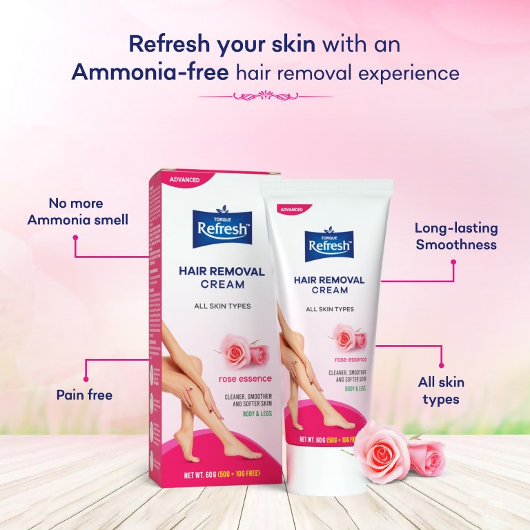 Torque's Refresh Hair Removal Cream With Rose Essence | Grocsy