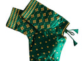 Vamika Green Banglori Silk Embroidery Blouse | Grocsy