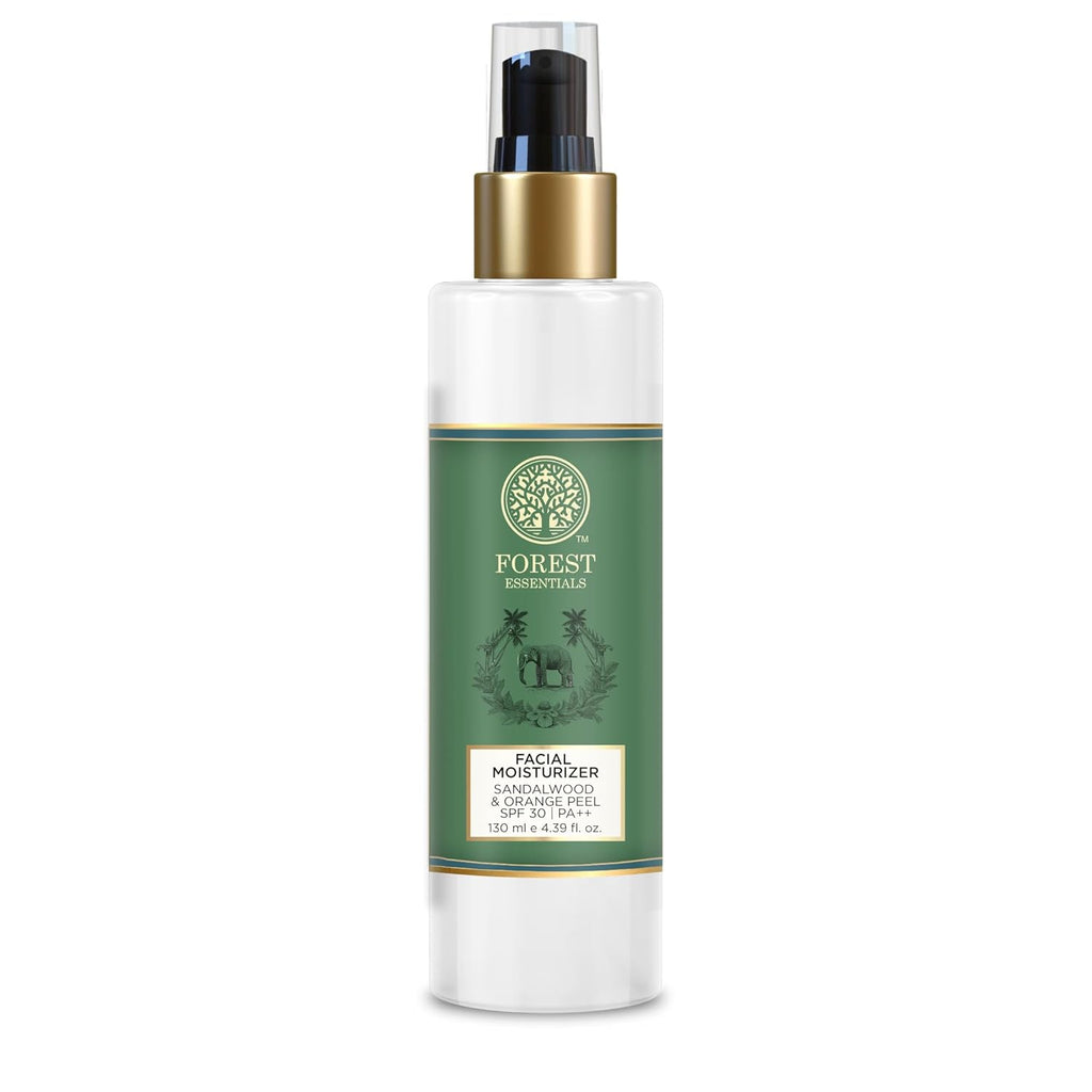 Forest Essentials Hydrating Facial Moisturiser with SPF 25 - Sandalwood & Orange Peel | Grocsy