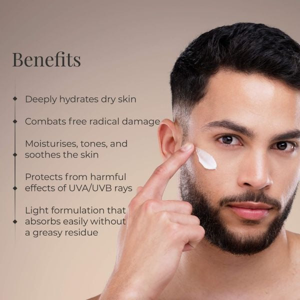 Forest Essentials Hydrating Facial Moisturiser with SPF 25 - Sandalwood & Orange Peel | Grocsy
