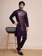 Vastranavya Traditional Festival Wear Pure Silk Thread & Sequence Embroidered Work Kurta | Grocsy