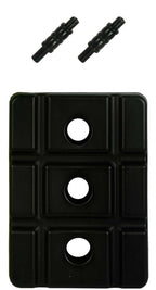 Klapp Six Pcs Plastic Wicket Set with Cover - Black and Yellow