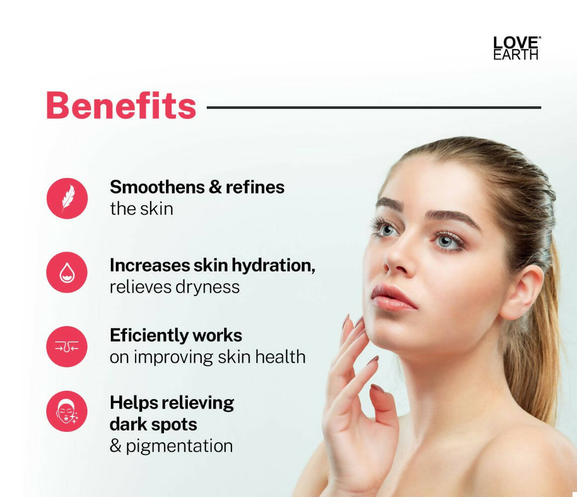 Love Earth AHA 10% Lactic Acid Serum | Grocsy