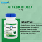 Healthvit Ginkgo Biloba Capsule | Grocsy