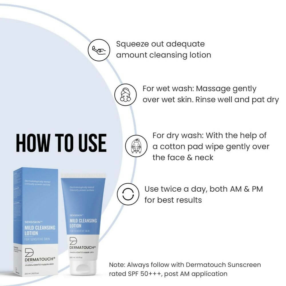 Dermatouch Sensiskin Mild Cleansing Lotion for Sensitive Skin | Grocsy