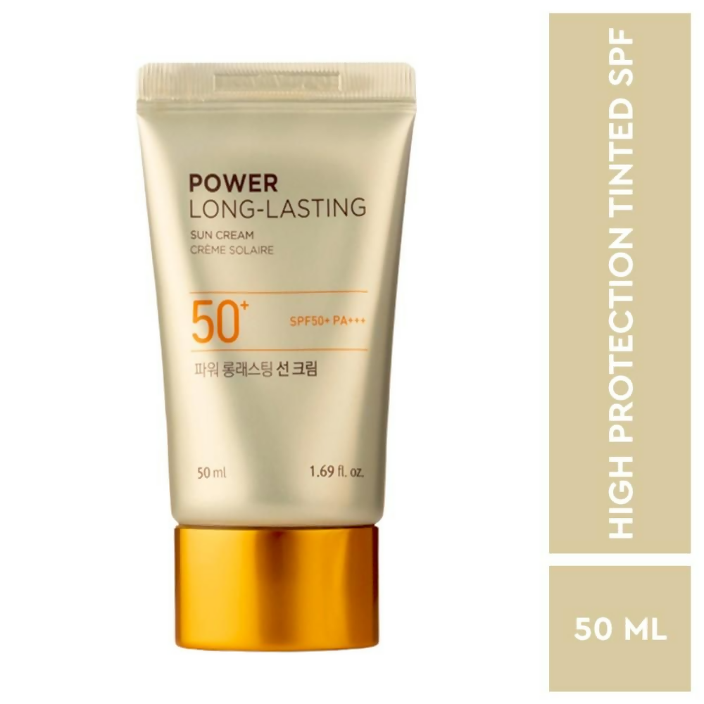 The Face Shop Power Long-Lasting SPF 50+ Pa+++ Tinted Sunscreen | Grocsy