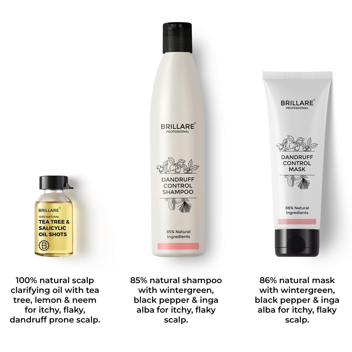 Brillare Anti Dandruff Treatment Combo | Grocsy