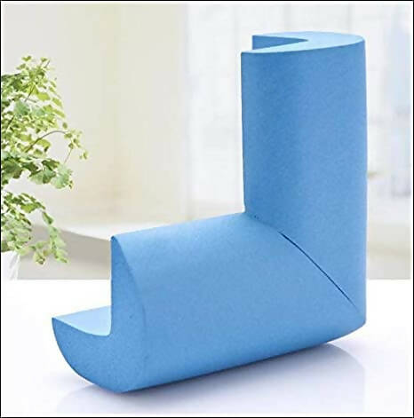 Safe-O-Kid Set of 12 Corner L Shaped Corner Guards for Kids safety- Blue-Small | Grocsy