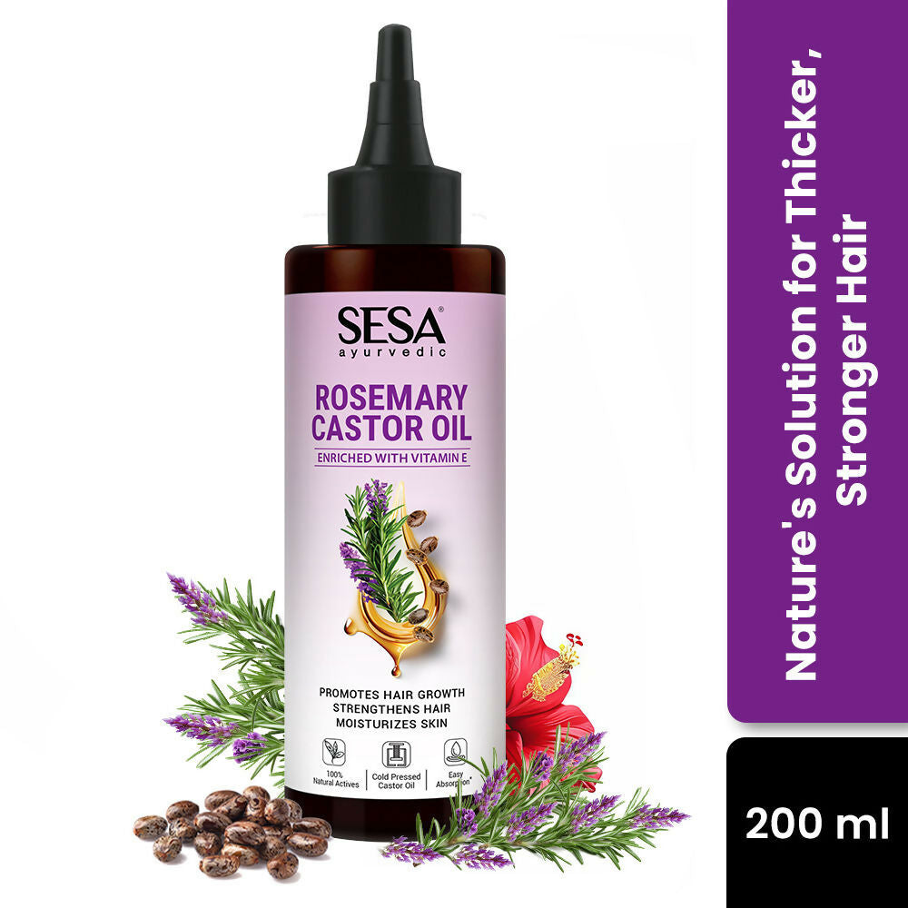 Sesa Ayurvedic Rosemary Hair Oil With Castor Oil | Grocsy
