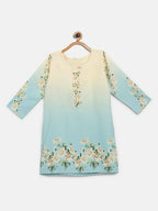 Ahalyaa Multi Crepe Printed Kids Kurta Sharara Sets With Dupatta For Girls | Grocsy