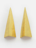 NVR Women Gold-Polished Geometric Shape Drop Earrings | Grocsy