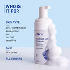 Plum Salicylic Acid Foaming Face Wash - Fights Active Acne & Oil For Smooth Skin | Grocsy
