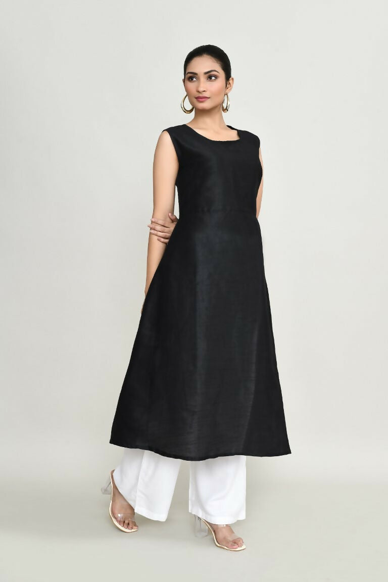 Joban Fashion Black Rayon Tunic | Grocsy