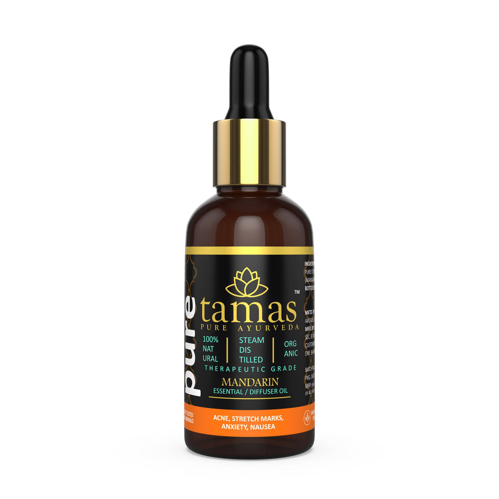 Tamas Pure Ayurveda 100% Organic Mandarin Essential Oil - USDA Certified Organic | Grocsy