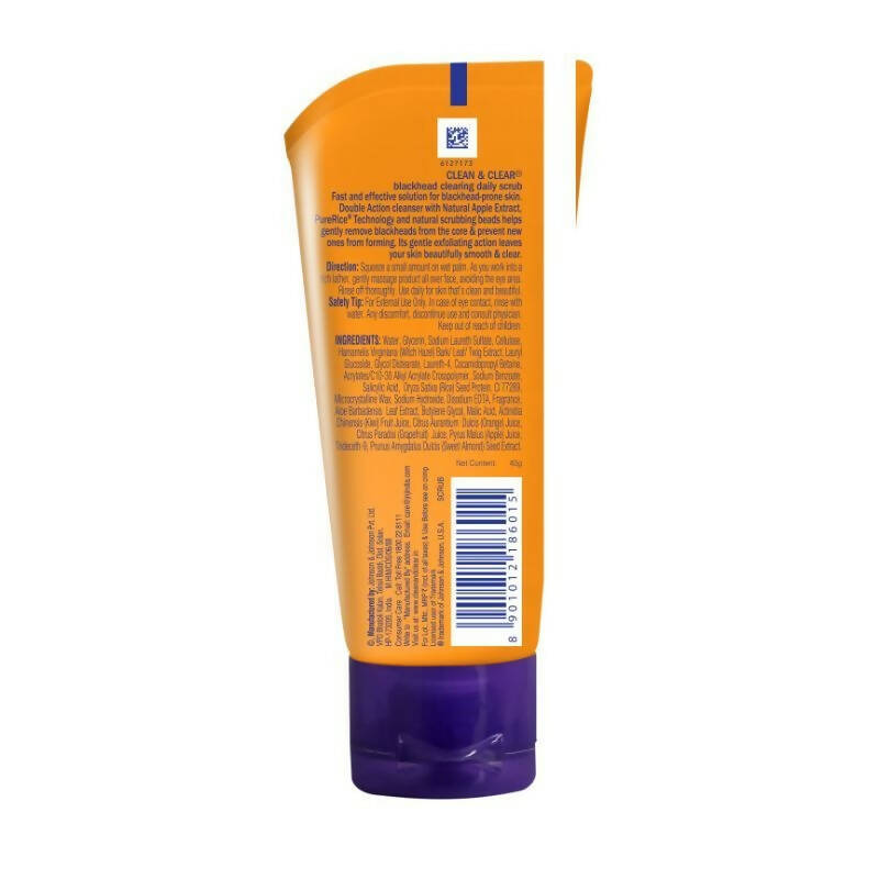 Clean & Clear Blackhead Clearing Daily Scrub | Grocsy