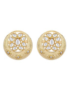 Joban Fashion Women Handcrafted Matte Gold Earrings | Grocsy