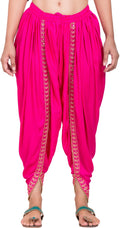 PAVONINE Rani Color Embellished Beetel Rayon Fabric Patiala For Women & Girls | Grocsy