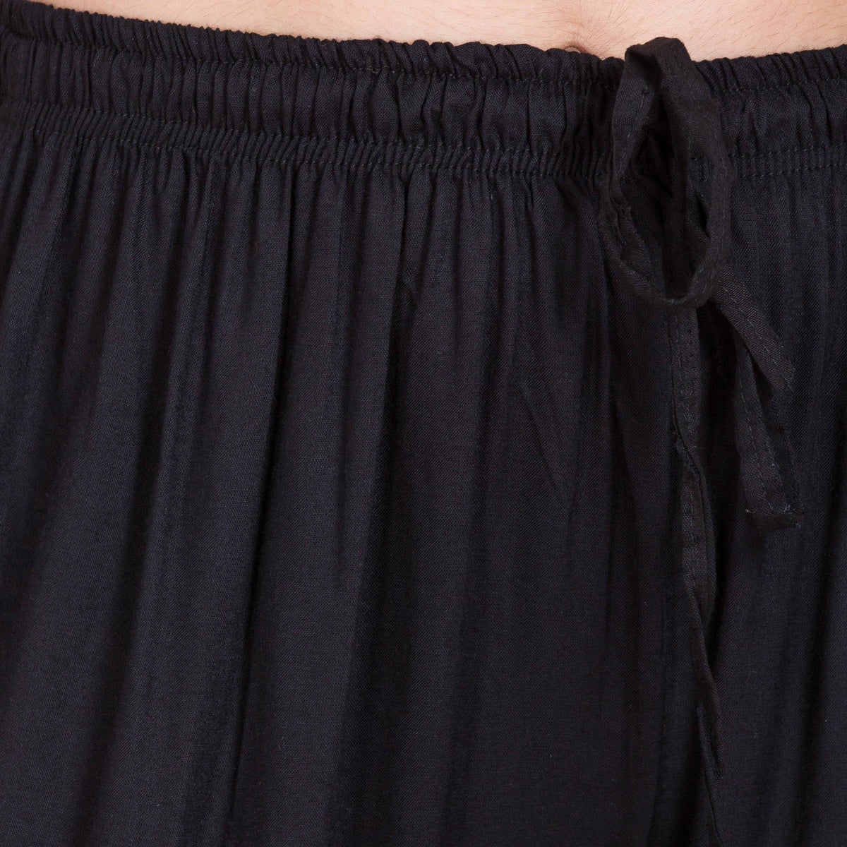 PAVONINE Black Color Solid 3-Panels Flared Sharara | Grocsy