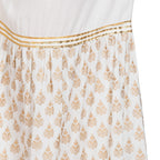 PAVONINE Off-White Color 3-Panels Sequence Printed Flared Sharara For Women & Girls | Grocsy