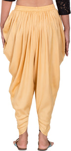 PAVONINE Beige Color Solid Beetel Rayon Fabric Patiala For Women & Girls | Grocsy