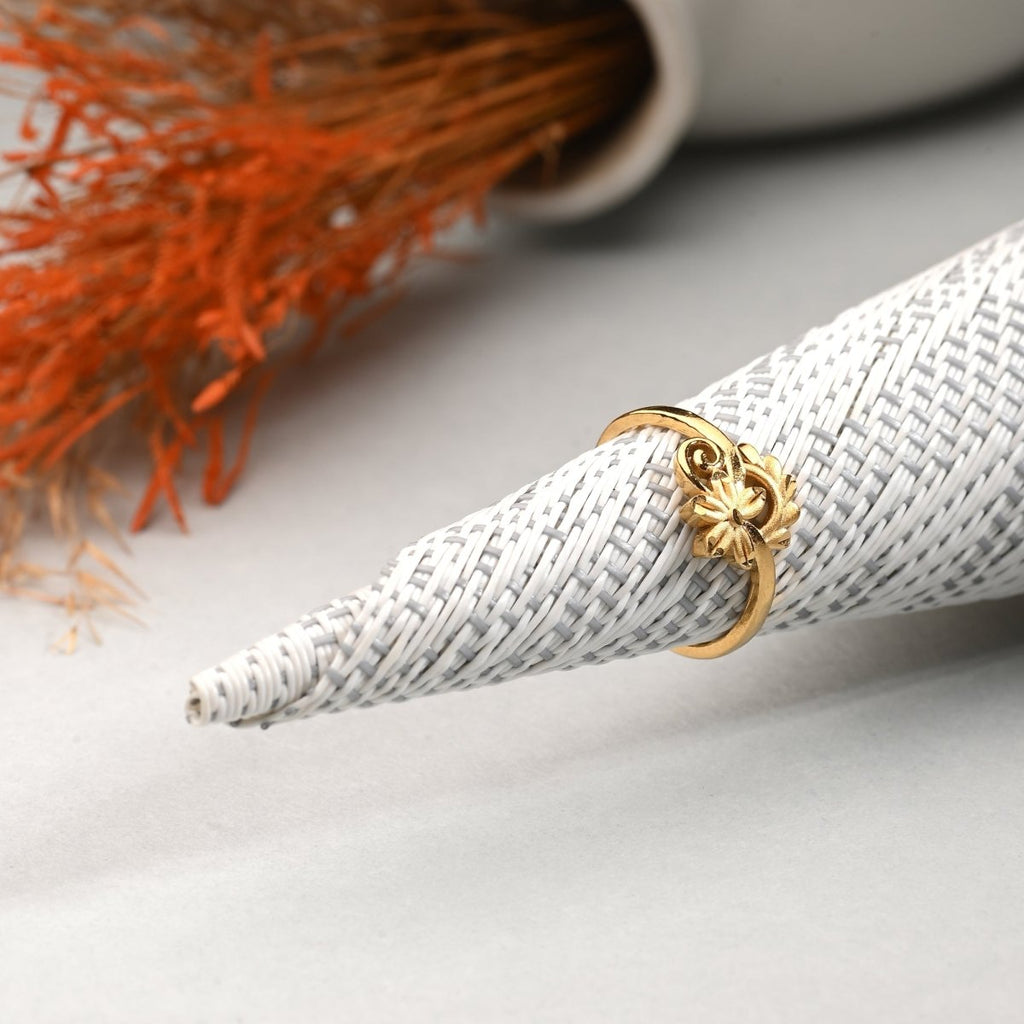 AanyaCentric Gold-Polished Ring For Women & Girls | Grocsy