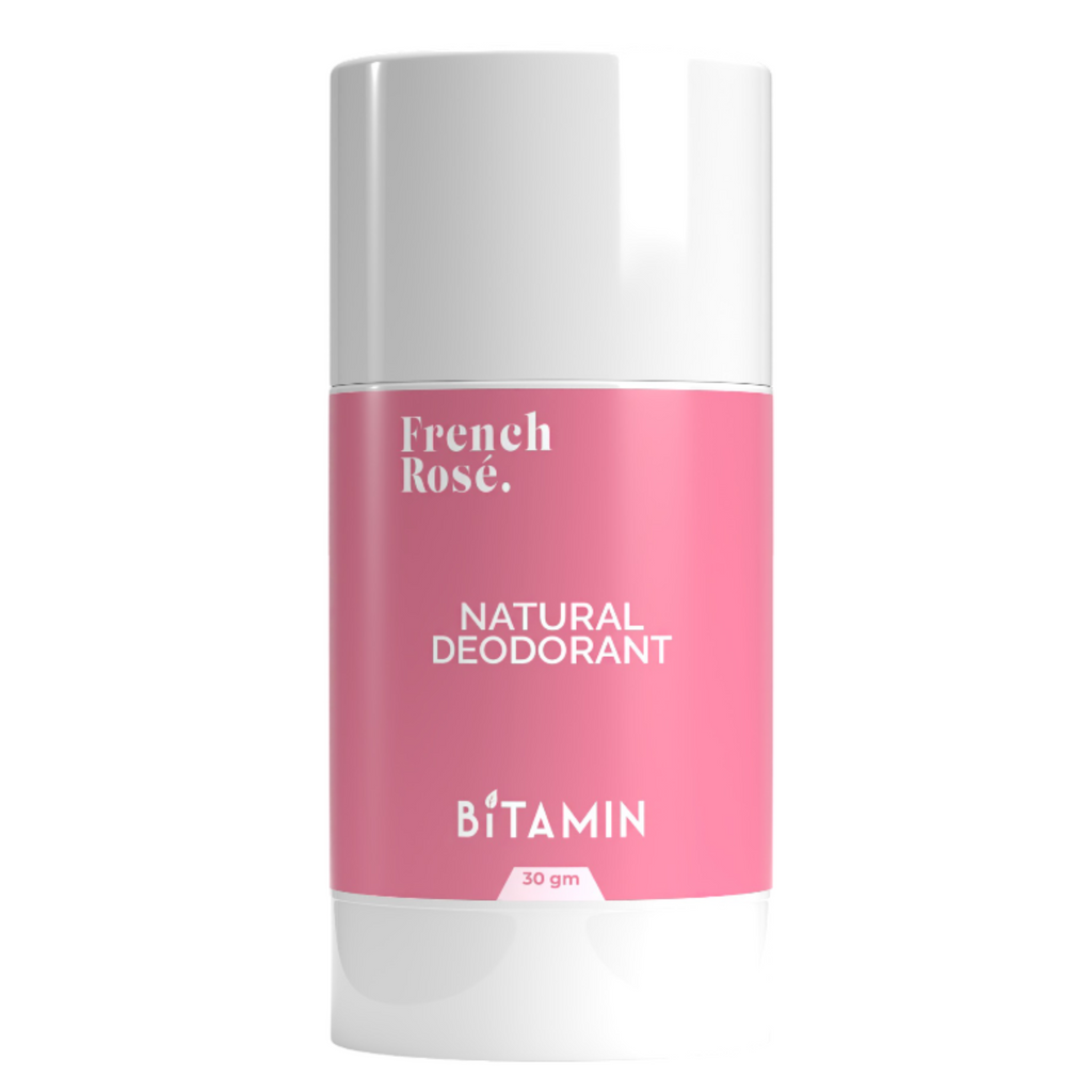 Bitamin French Rose Natural Deodorant Roll On | Grocsy