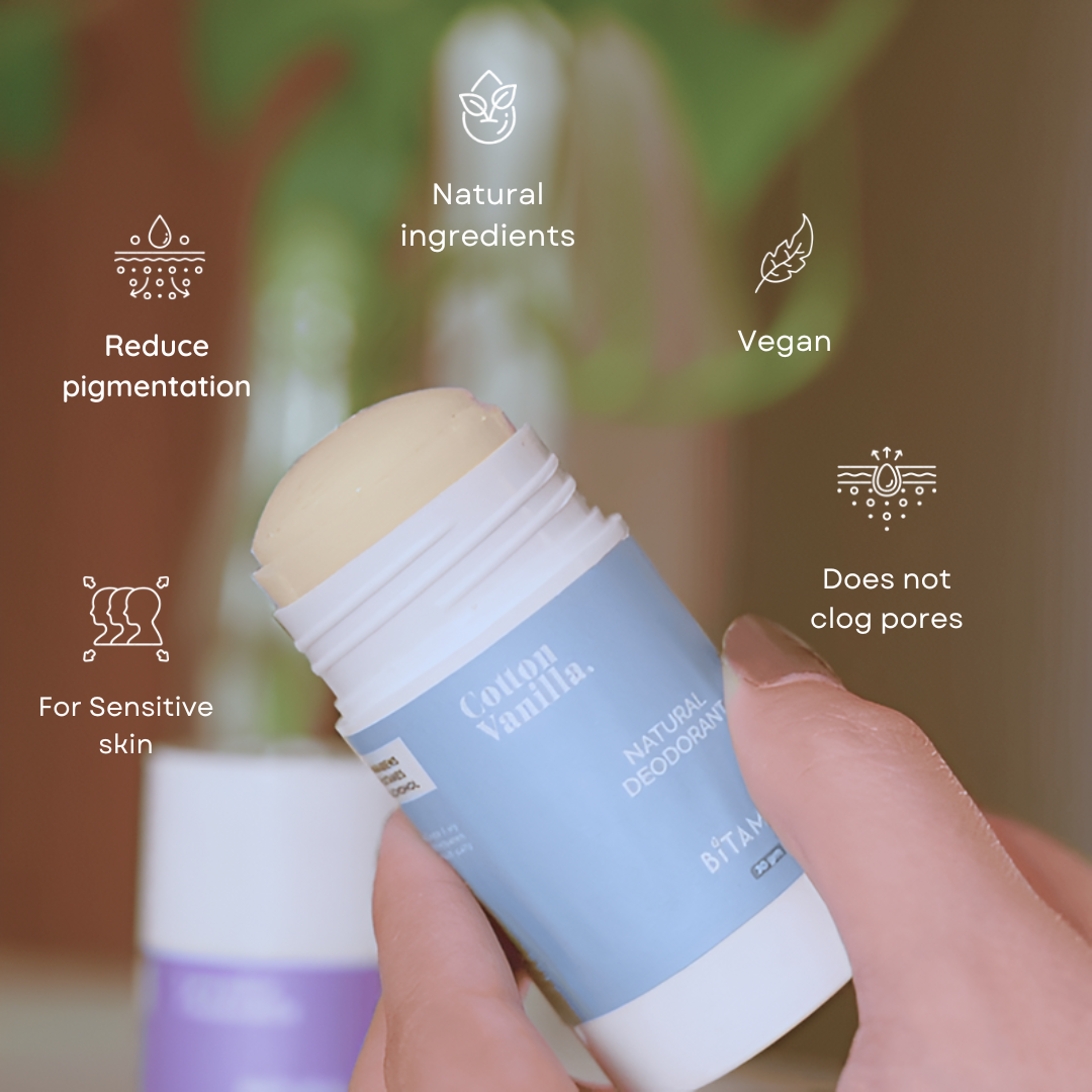 Bitamin French Rose Natural Deodorant Roll On | Grocsy