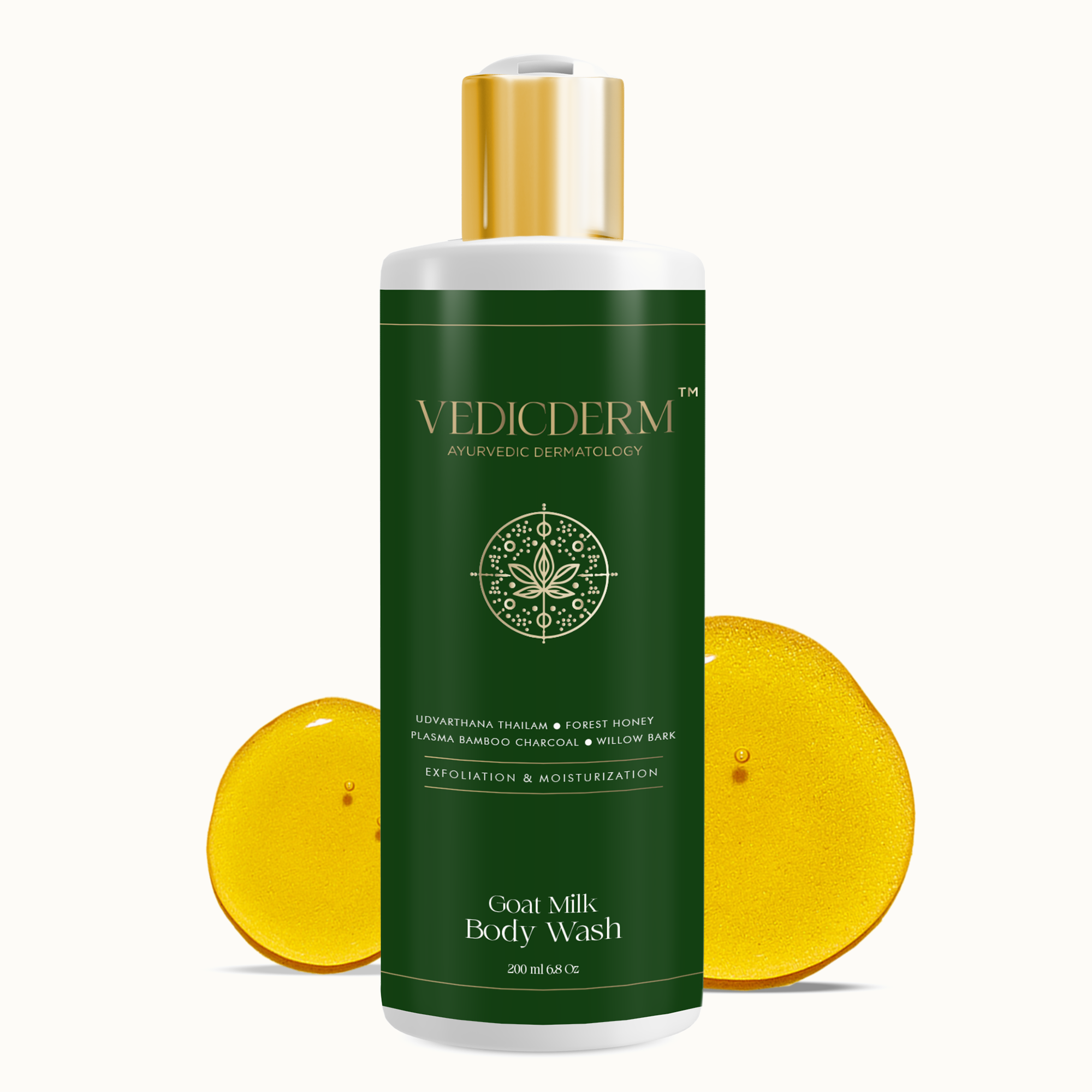 VedicDerm Goat Milk Hydrating Body Wash for Sensitive Skin | Grocsy