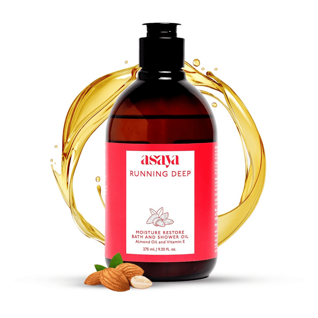 Asaya Deep Moisture Bath & Shower Oil Rejuvenates & Hydrates For All Skin Types | Grocsy