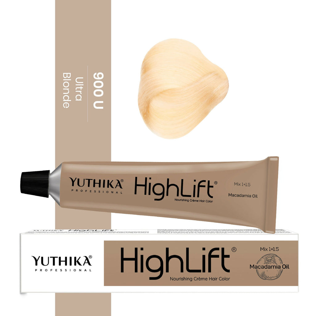 Yuthika Professional High lift Creme Hair Colour 900U Ultra Blonde | Grocsy