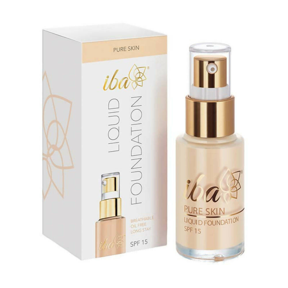 Iba Pure Skin Liquid Foundation SPF 15 - Snow White | Grocsy