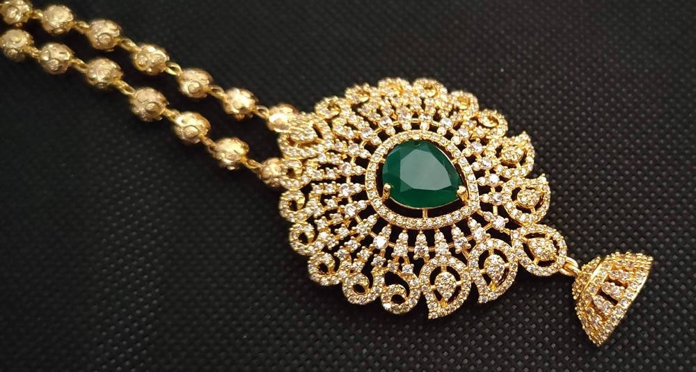 AD Ruby Pendant Necklace | Grocsy