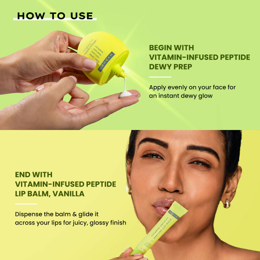 Hyphen By Kriti Sanon Vitamin Infused Peptide VIP Kit - Visible Dewy Glow & Moisturized, Juicy Lips | Grocsy