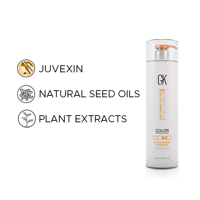 GK Hair Moisturizing Color Protection Shampoo With Nourishing Juvexin- Repairs Dry & Damaged Hair | Grocsy