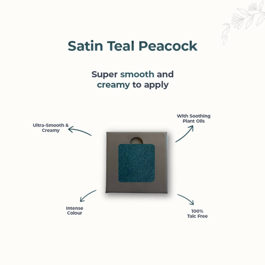 Disguise Satin Smooth Eyeshadow Squares - Satin Teal Peacock 215 | Grocsy