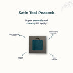 Disguise Satin Smooth Eyeshadow Squares - Satin Teal Peacock 215 | Grocsy