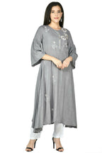 Joban Fashion Grey Cotton Rayon Kurta Set | Grocsy