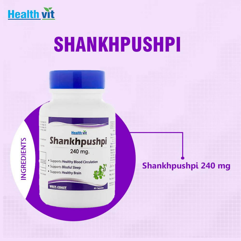 Healthvit Shankhpushpi Capsules | Grocsy
