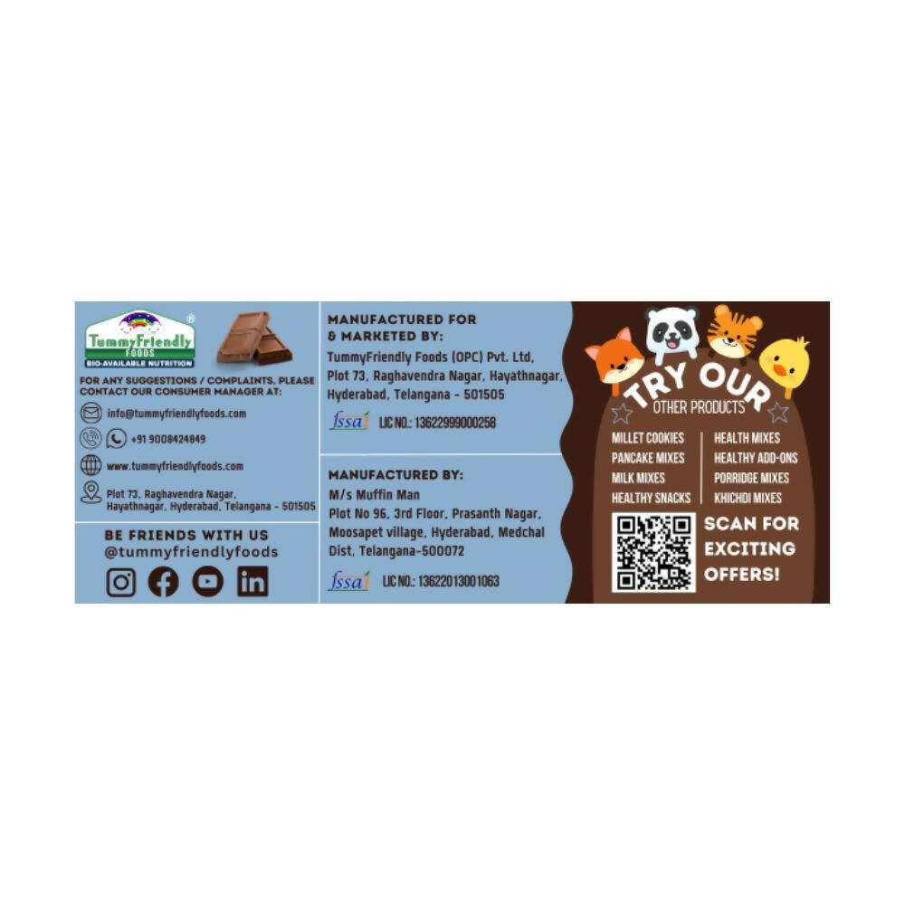 TummyFriendly Foods Oats & Chocolate Millet Cookies | Grocsy
