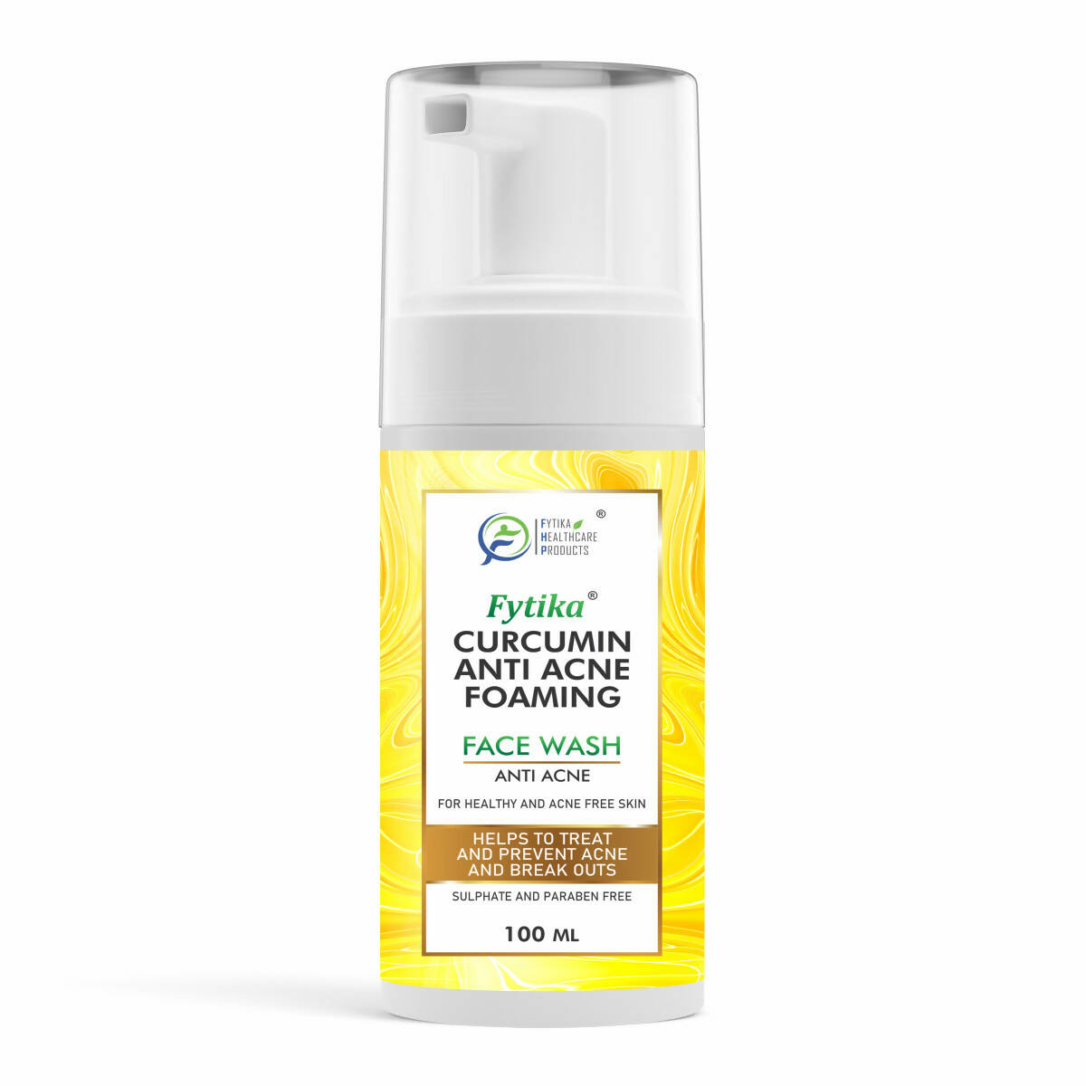 Fytika Curcumin Anti-Acne Foaming Face Wash with Honey & Tulsi | Grocsy